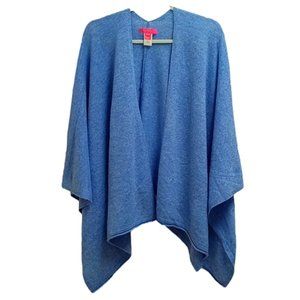 🆕🩵 LILY PULITZER "TERRI" BLUE 100% CASHMERE WRAP